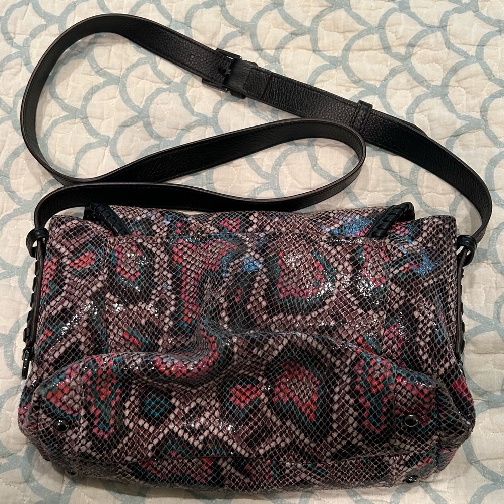 Aimee Kestenberg LoveOf Summer snake print leather crossbody. - Picture 2 of 5